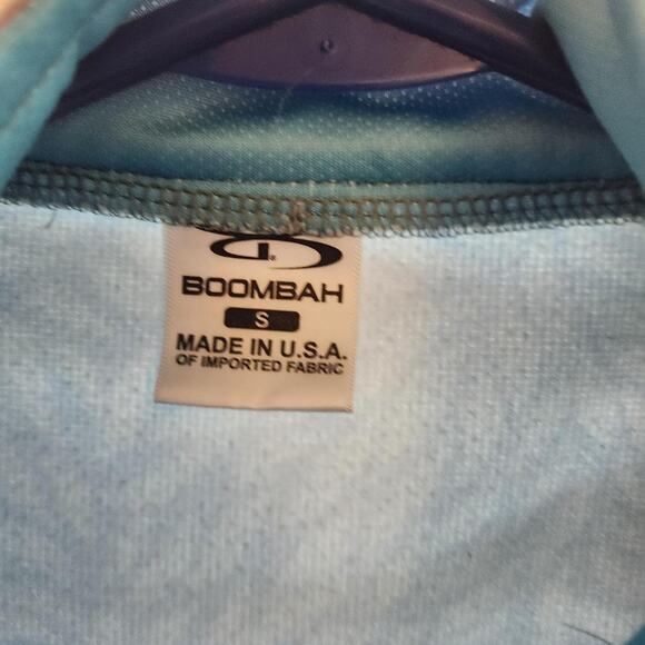 Blue and Gray Boombah Quarter Zip Sweatshirt - Picture 2 of 3